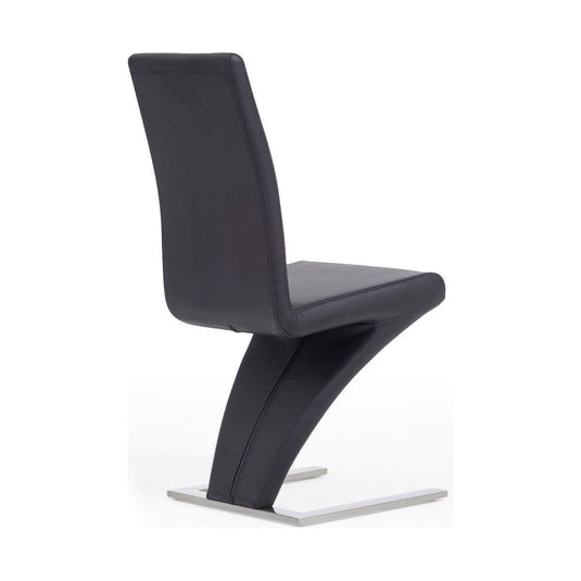 Hampstead Z Black Faux Leather Dining Chairs Dining Chairs Hampstead