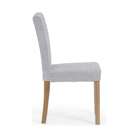 Lila Grey Fabric Dining Chairs Dining Chairs Lila