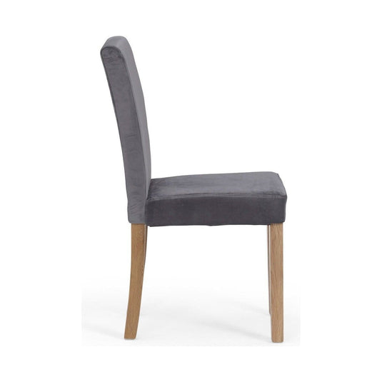 Lila Grey Velvet Dining Chairs Dining Chairs Lila