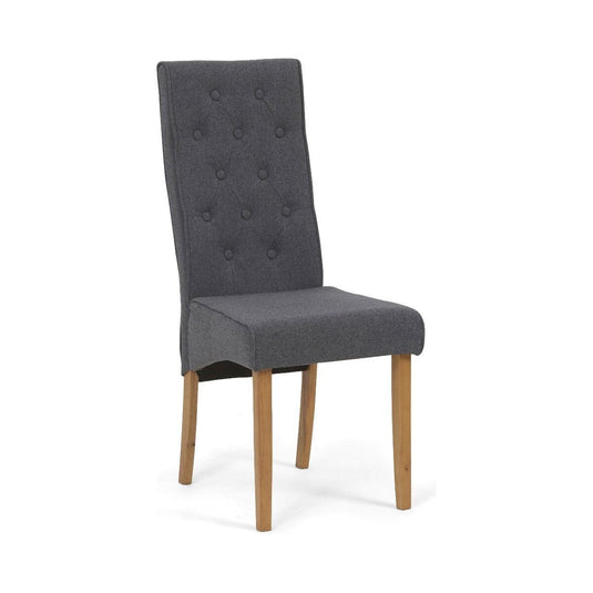 Ottilie Grey Fabric Dining Chairs (Pair) Dining Chair Ottilie