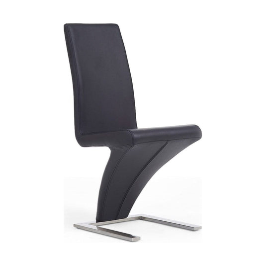 Hampstead Z Black Faux Leather Dining Chairs Dining Chairs Hampstead