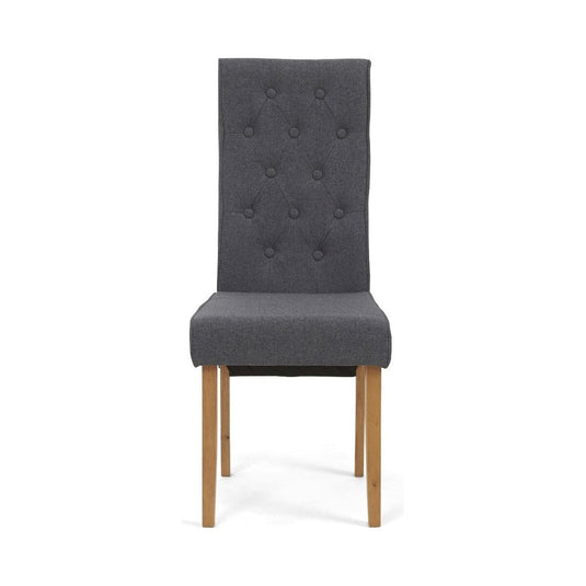 Ottilie Grey Fabric Dining Chairs (Pair) Dining Chair Ottilie