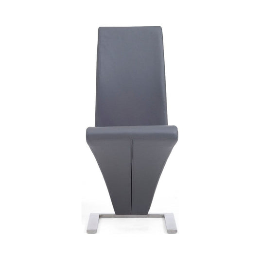 Hampstead Z Grey Faux Leather Dining Chairs Dining Chairs Hampstead