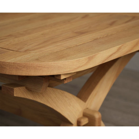 Extending Atlas 180cm Solid Oak Dining Table Table Atlas