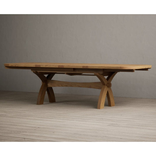 Extending Atlas 180cm Solid Oak Dining Table Table Atlas