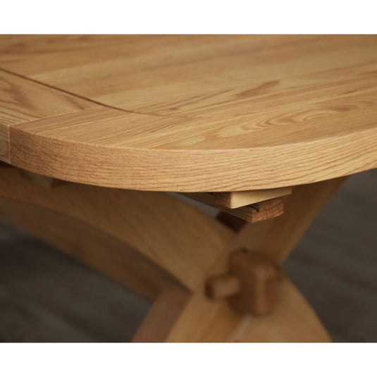 Extending Atlas 180cm Solid Oak Dining Table Table Atlas
