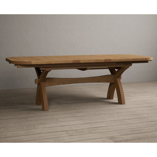 Extending Atlas 180cm Solid Oak Dining Table Table Atlas