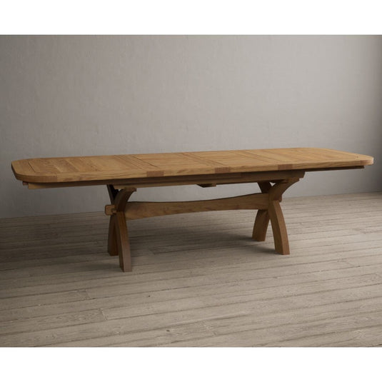 Extending Atlas 180cm Solid Oak Dining Table Table Atlas