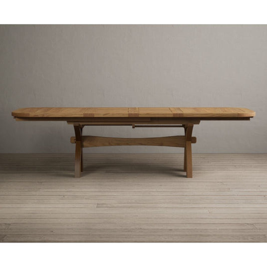Extending Atlas 180cm Solid Oak Dining Table Table Atlas