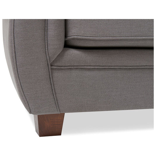 Eva Chesterfield Grey Linen Fabric 3 Seater Sofa Sofa Eva