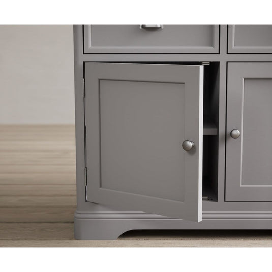 Bridstow Oak and Light Grey Painted Small Sideboard Sideboards Bridstow