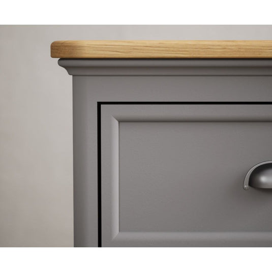 Bridstow Oak and Light Grey Painted Small Sideboard Sideboards Bridstow
