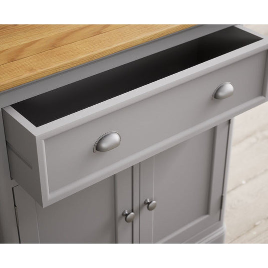 Bridstow Oak and Light Grey Painted Hallway Sideboard Sideboards Bridstow