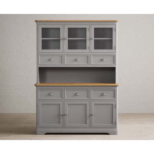 Bridstow Oak and Light Grey Painted Large Dresser Dresser Bridstow