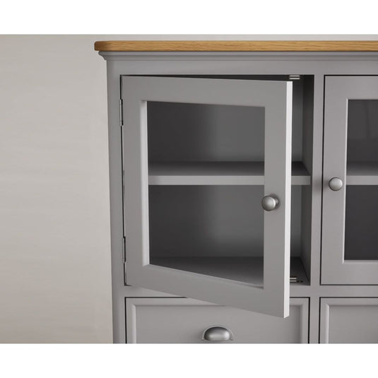 Bridstow Oak and Light Grey Painted Large Dresser Dresser Bridstow