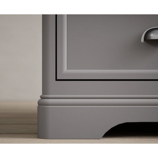 Bridstow Oak and Light Grey Painted Corner TV Cabinet Occasionals Bridstow