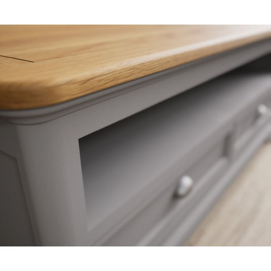 Bridstow Oak and Light Grey Painted 4 Drawer Coffee Table Occasionals Bridstow