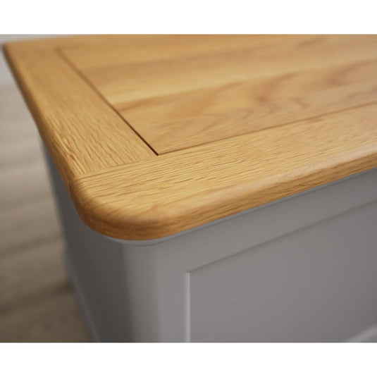 Bridstow Oak and Light Grey Painted Blanket Box Storage Bridstow