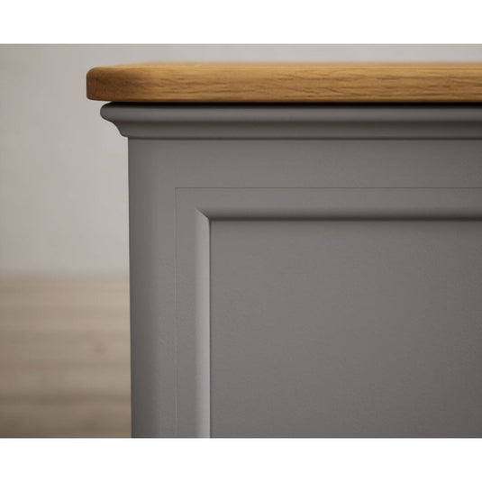 Bridstow Oak and Light Grey Painted Blanket Box Storage Bridstow
