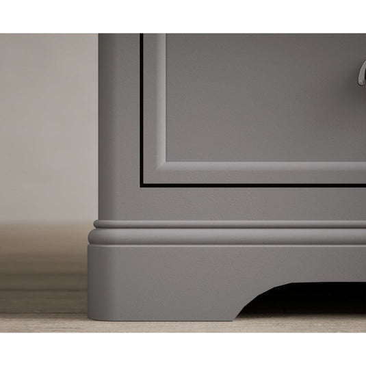 Bridstow Oak and Light Grey Painted Double Wardrobe Storage Bridstow