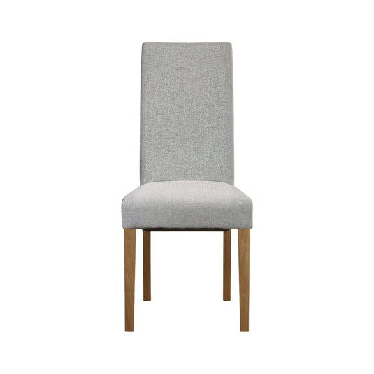 Scroll Back Grey Fabric Dining Chairs Dining Chairs Painted
