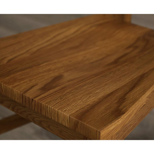 Rustic Solid Oak Flow Back Dining Chairs with Rustic Oak Seat Pad Dining Chairs Painted