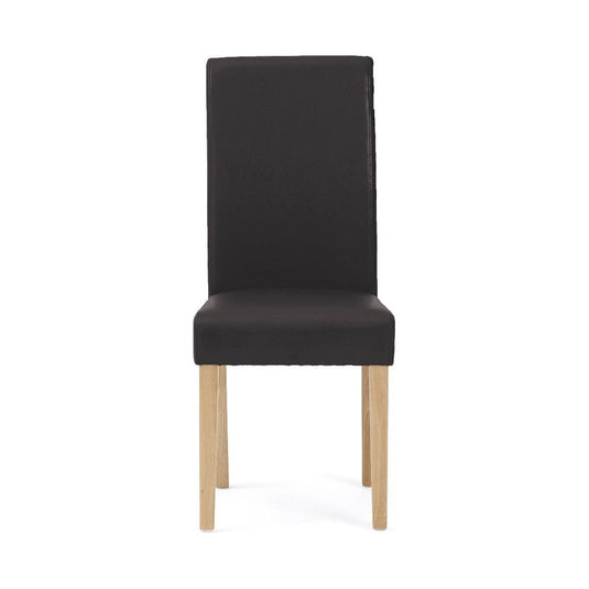 Olivia Black Faux Leather Dining Chairs Dining Chairs Olivia