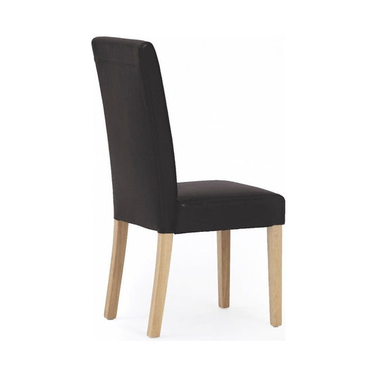 Olivia Black Faux Leather Dining Chairs Dining Chairs Olivia
