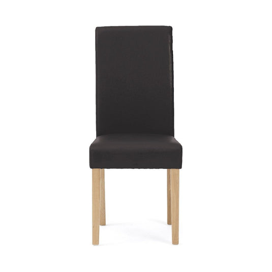 Albany Brown Faux Leather Dining Chairs Dining Chairs Albany