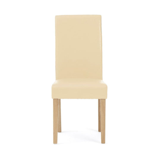 Albany Cream Faux Leather Dining Chairs Dining Chairs Albany