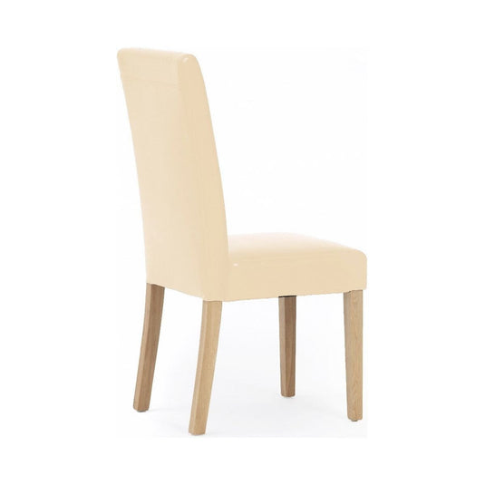 Albany Cream Faux Leather Dining Chairs Dining Chairs Albany