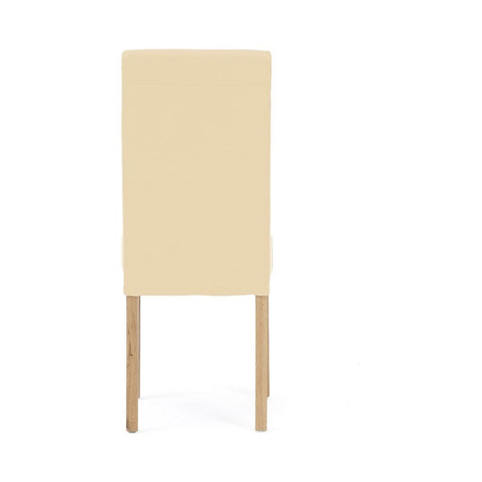 Albany Cream Faux Leather Dining Chairs Dining Chairs Albany