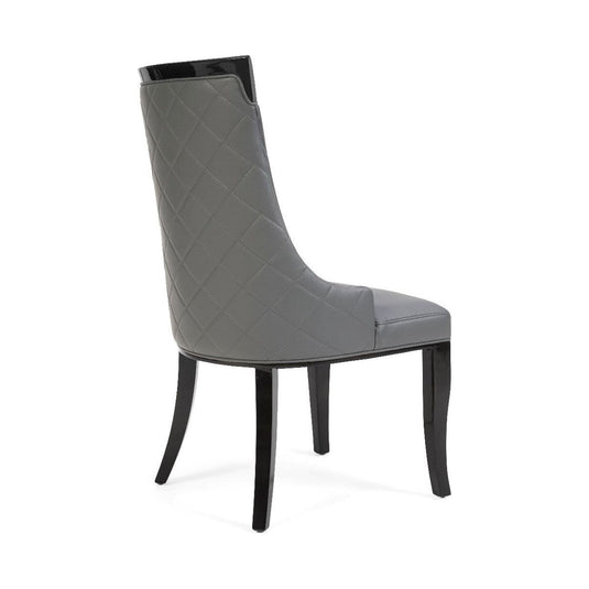 Angelica Grey Faux Leather Dining Chairs Dining Chairs Angelica