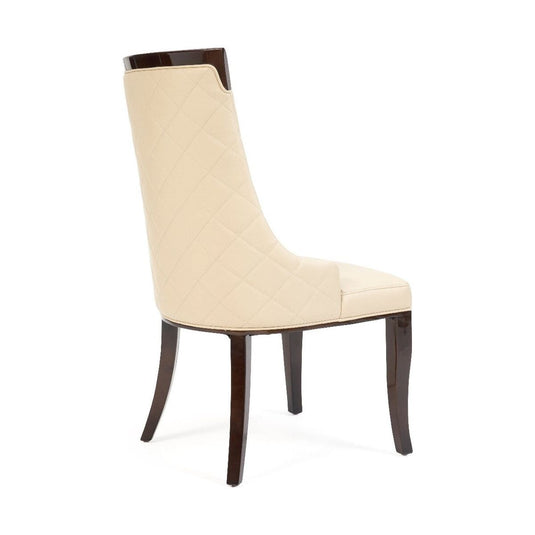 Francesca Cream Faux Leather Dining Chairs Dining Chairs Francesca