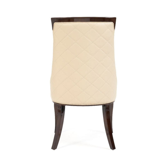 Francesca Cream Faux Leather Dining Chairs Dining Chairs Francesca