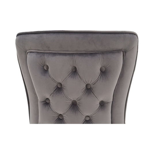 Lorenzo Grey Velvet Dining Chairs Dining Chairs Giovanni