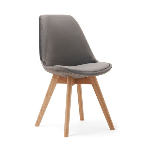 Orson Grey Velvet Dining Chairs Dining Chairs Orson