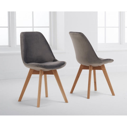 Orson Grey Velvet Dining Chairs Dining Chairs Orson