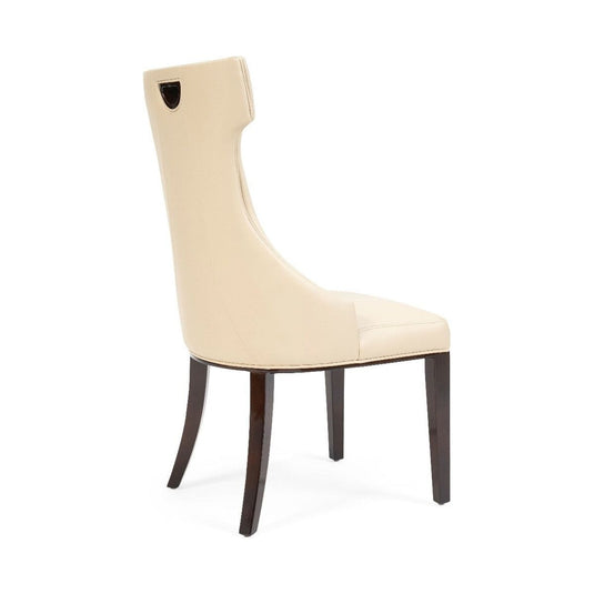 Freya Cream Faux Leather Dining Chairs Dining Chairs Freya