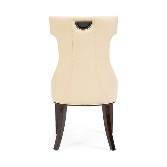 Freya Cream Faux Leather Dining Chairs Dining Chairs Freya