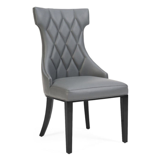 Freya Grey Faux Leather Dining Chairs Dining Chairs Freya