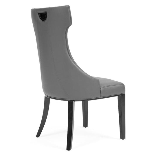 Freya Grey Faux Leather Dining Chairs Dining Chairs Freya