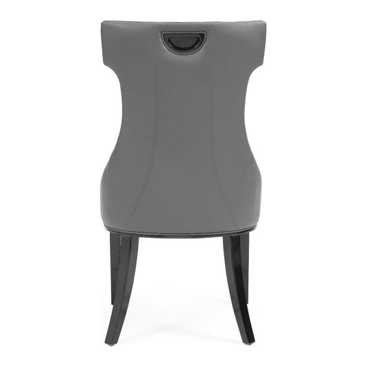Freya Grey Faux Leather Dining Chairs Dining Chairs Freya