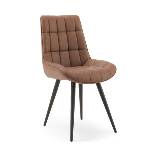 Larson Brown Faux Leather Dining Chairs Dining Chairs Heidi