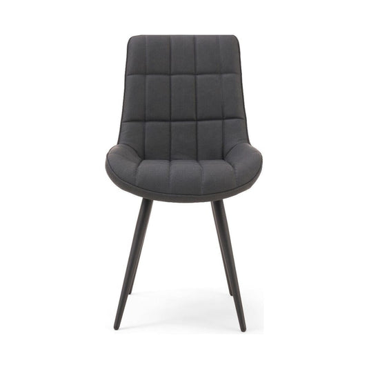 Larson Grey Faux Leather Dining Chairs Dining Chairs Heidi