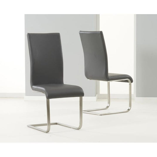 Austin Grey Faux Leather Dining Chairs Dining Chairs Austin