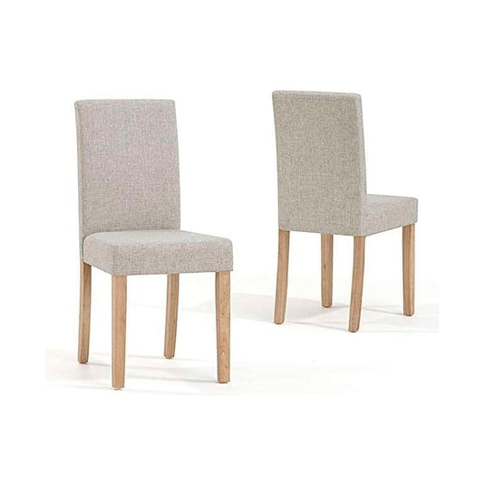 Lila Cream Fabric Dining Chairs Dining Chairs Lila