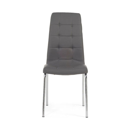 Calgary Charcoal Grey Faux Leather Dining Chairs Dining Chairs Calgary