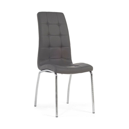 Calgary Charcoal Grey Faux Leather Dining Chairs Dining Chairs Calgary