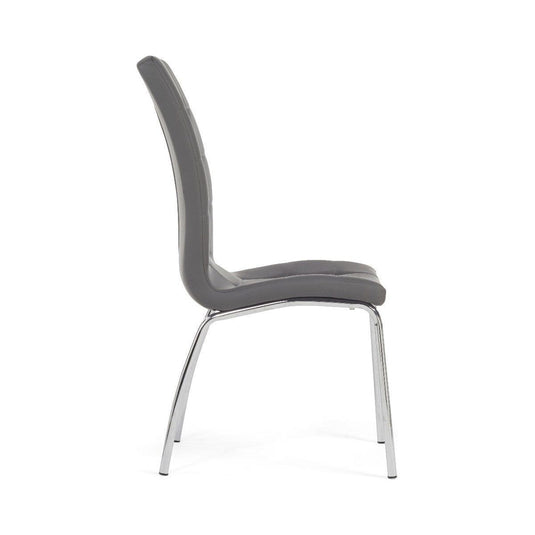 Calgary Charcoal Grey Faux Leather Dining Chairs Dining Chairs Calgary